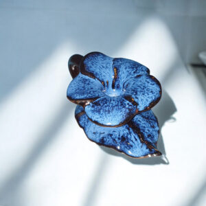 Bougeoir Bleu de l'Aven - Cathleen Céramique - Scaer Finistere Bretagne Quimper Concarneau Bougeoir Bleu de l'Aven - Cathleen Céramique - Scaer Finistere Bretagne Quimper Concarneau