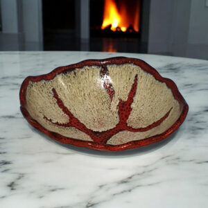 coupe fresque de corail Cathleen Céramique, Scaer, Finistere, Bretagne